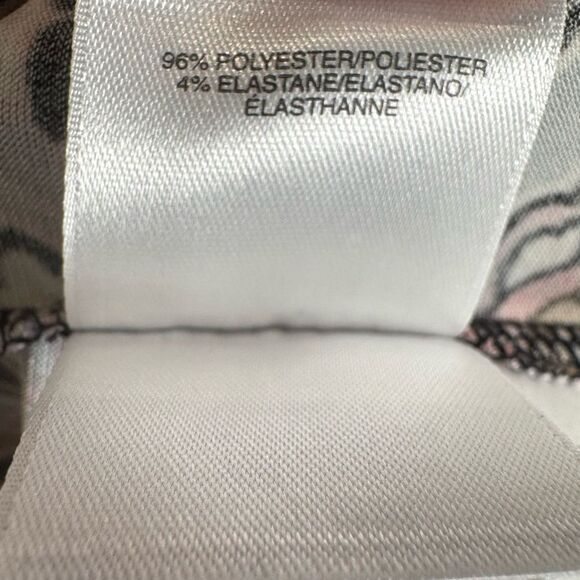 Kasper multicolored paisley print pleated keyhole top size petite medium - Picture 5 of 6